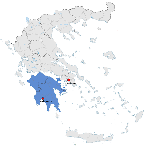 kalamata map